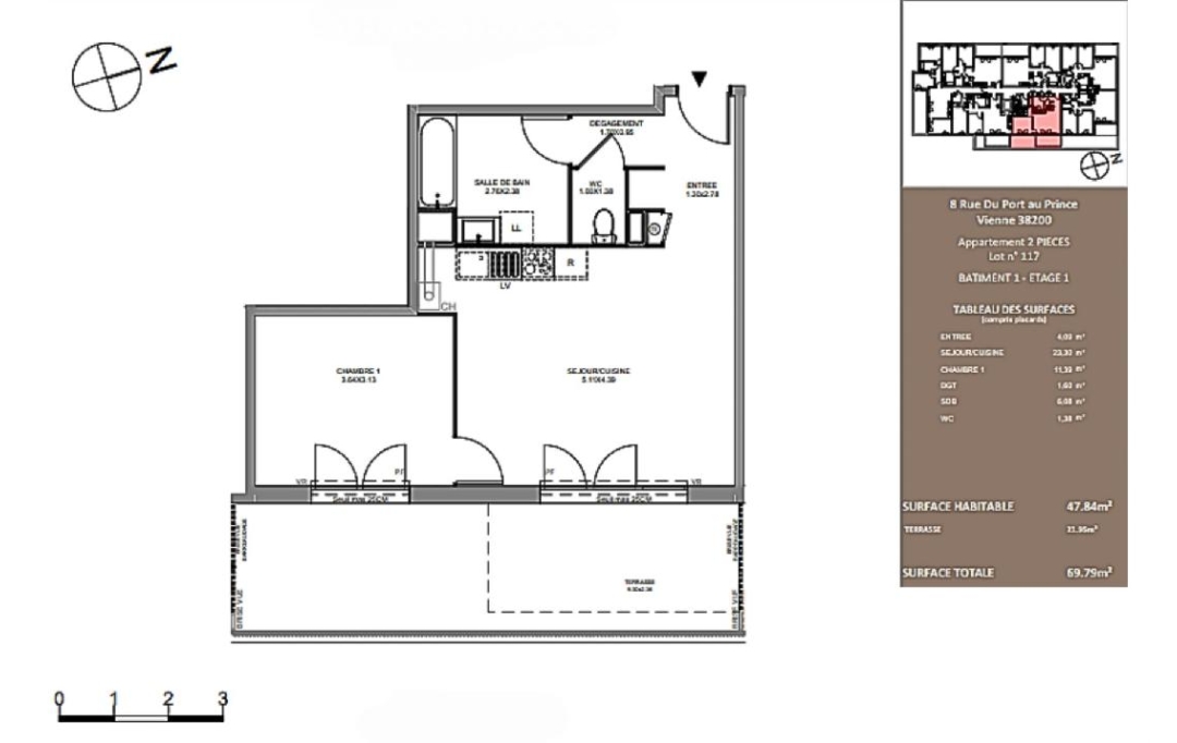 Annonces VIENNESUD : Appartement | VIENNE (38200) | 48 m2 | 219 600 € 